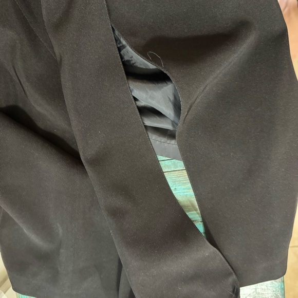 Apropos Black Belted Trench Coat Size Medium - Picture 10 of 15